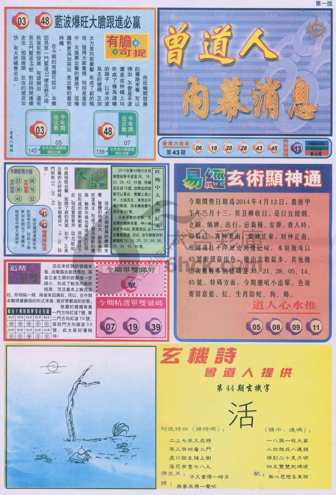 曾道人内幕消息