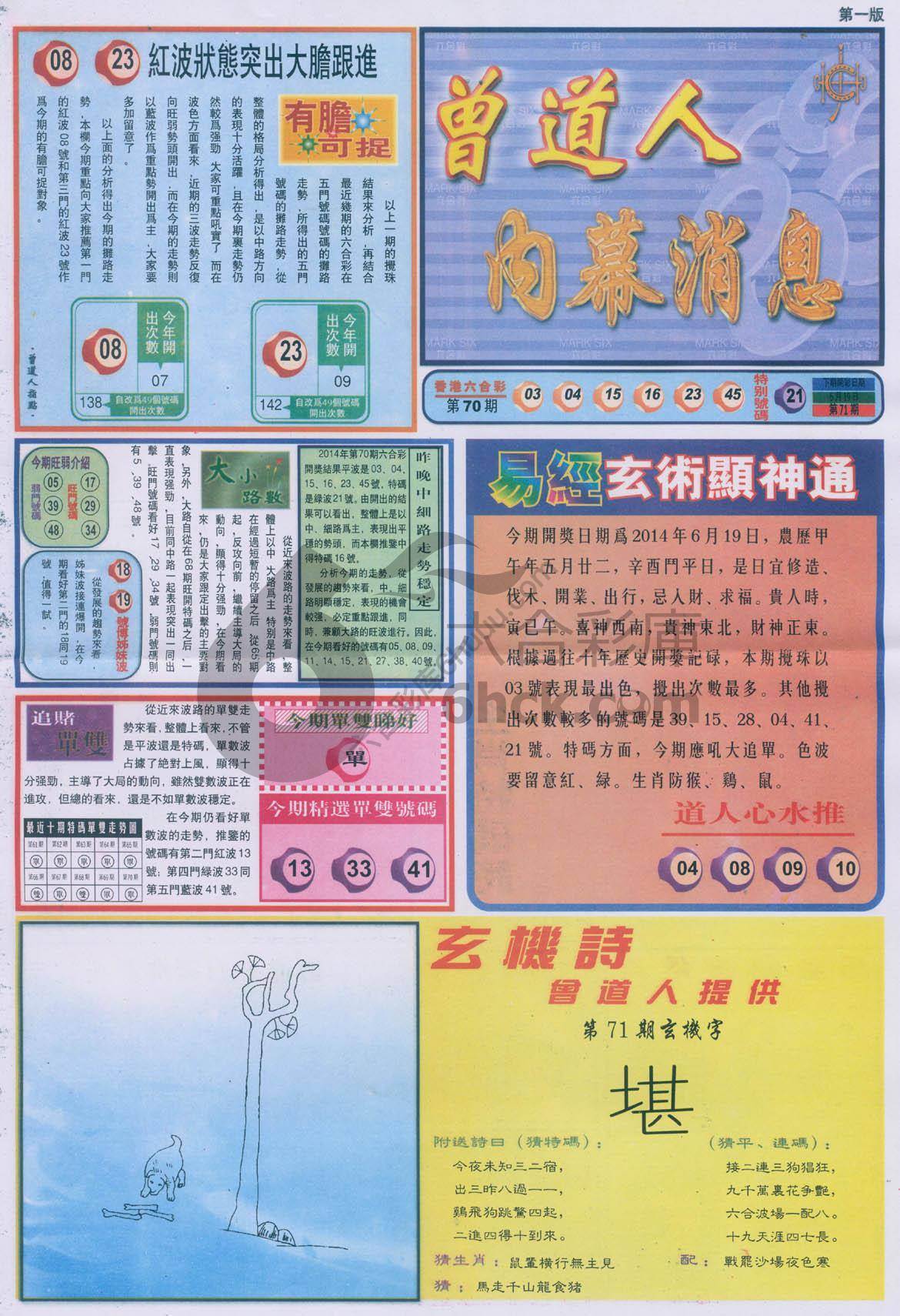 曾道人内幕消息