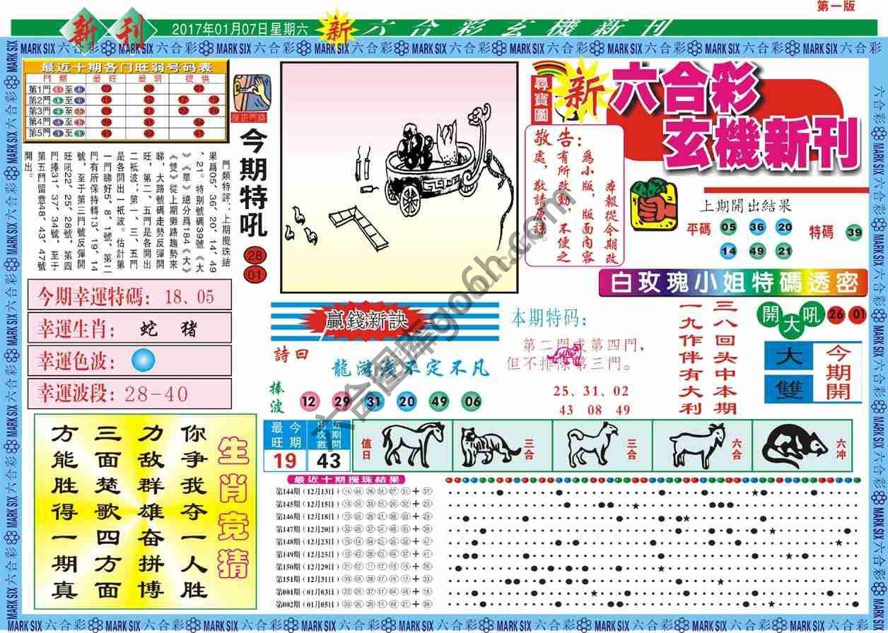 六合彩玄机新刊