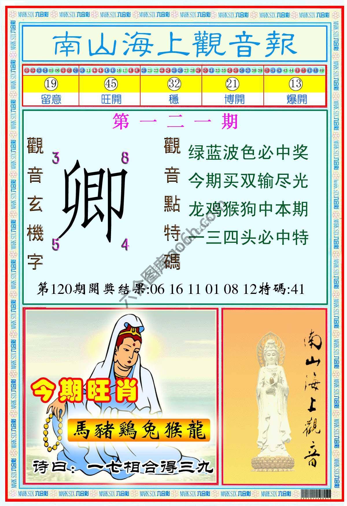 南山海上观音报