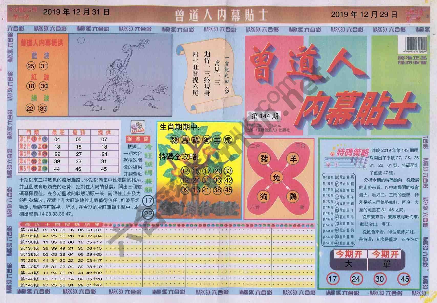 曾道人内幕贴士