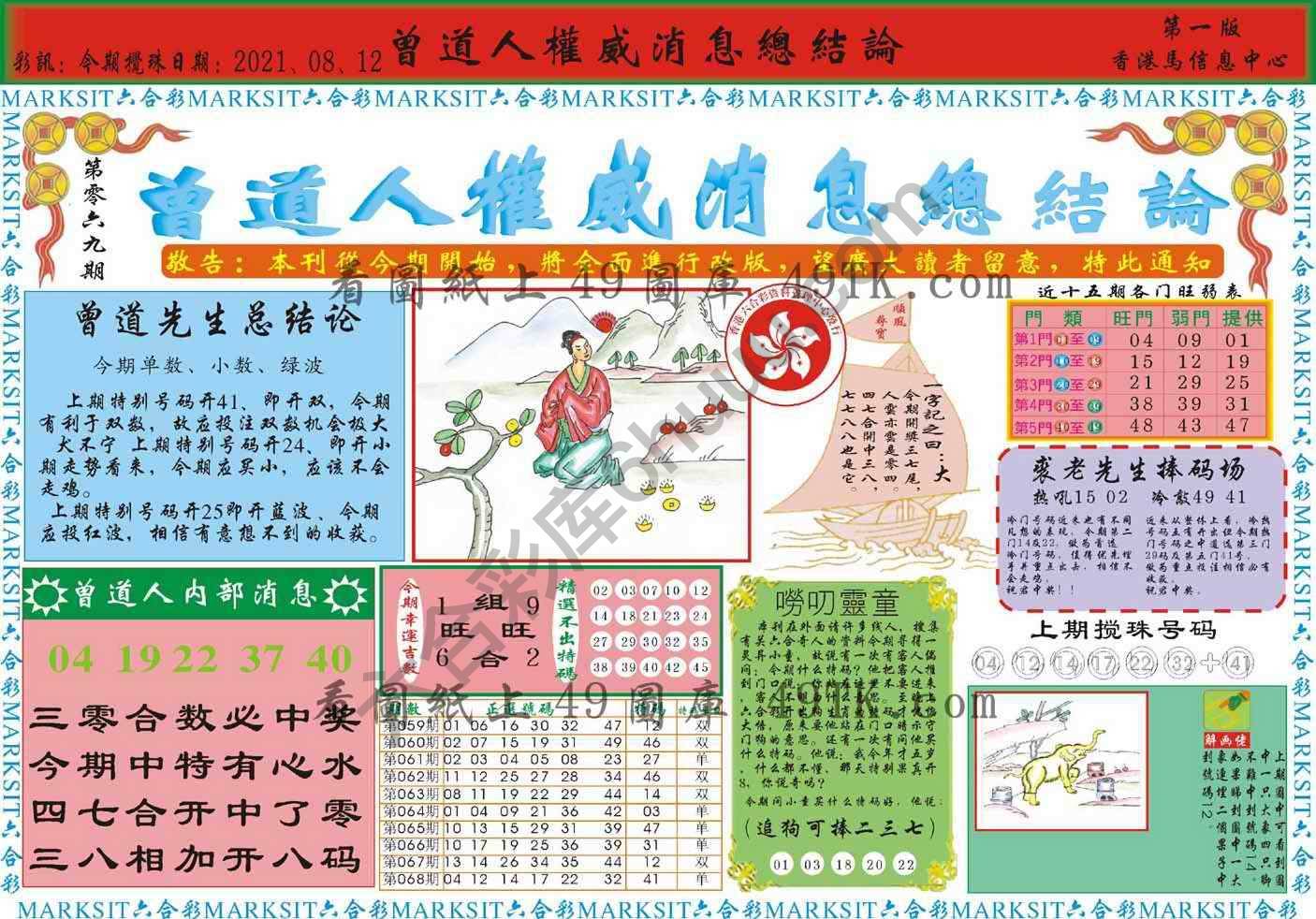 曾道人权威消息