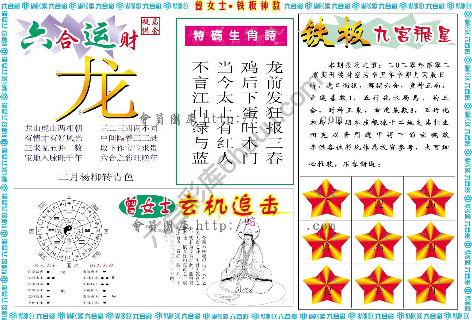 曾女士铁板神数