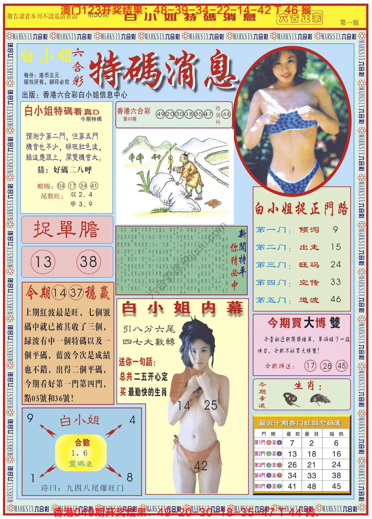 白小姐特码消息