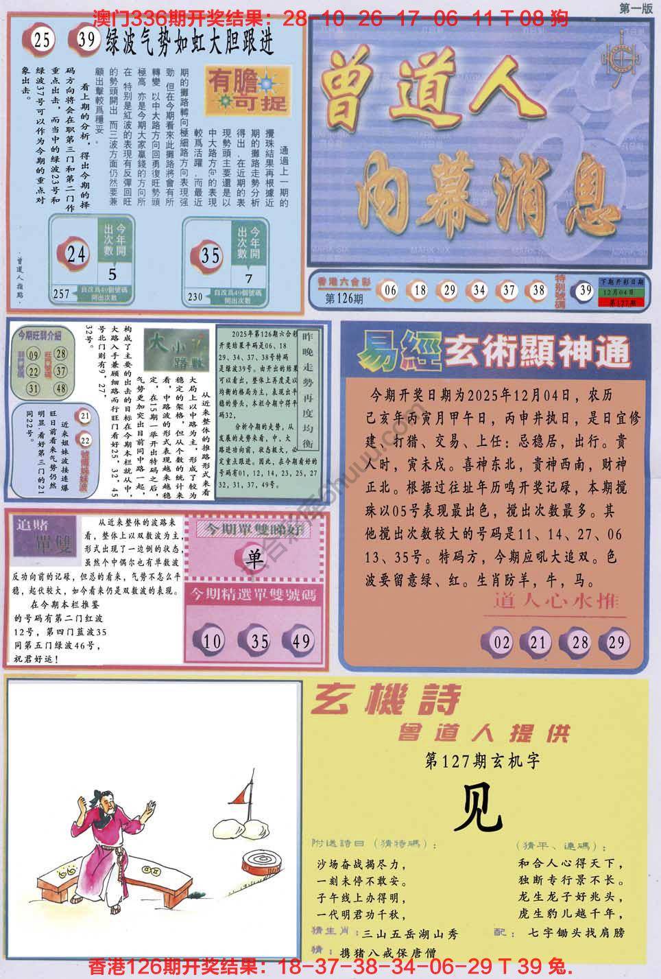 曾道人内幕消息