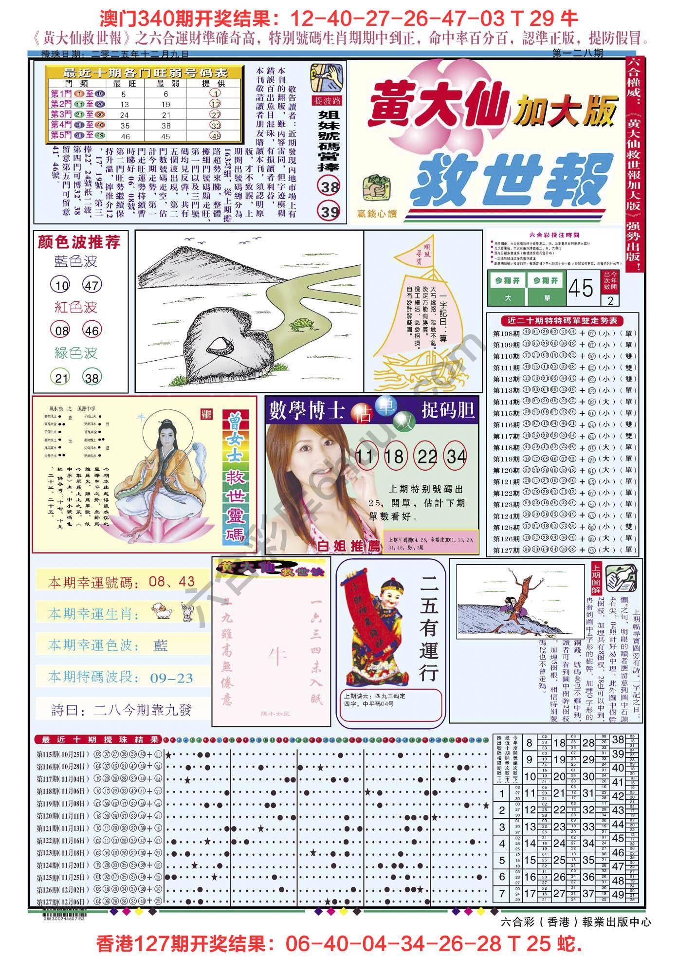 黄大仙救世报（加大版）