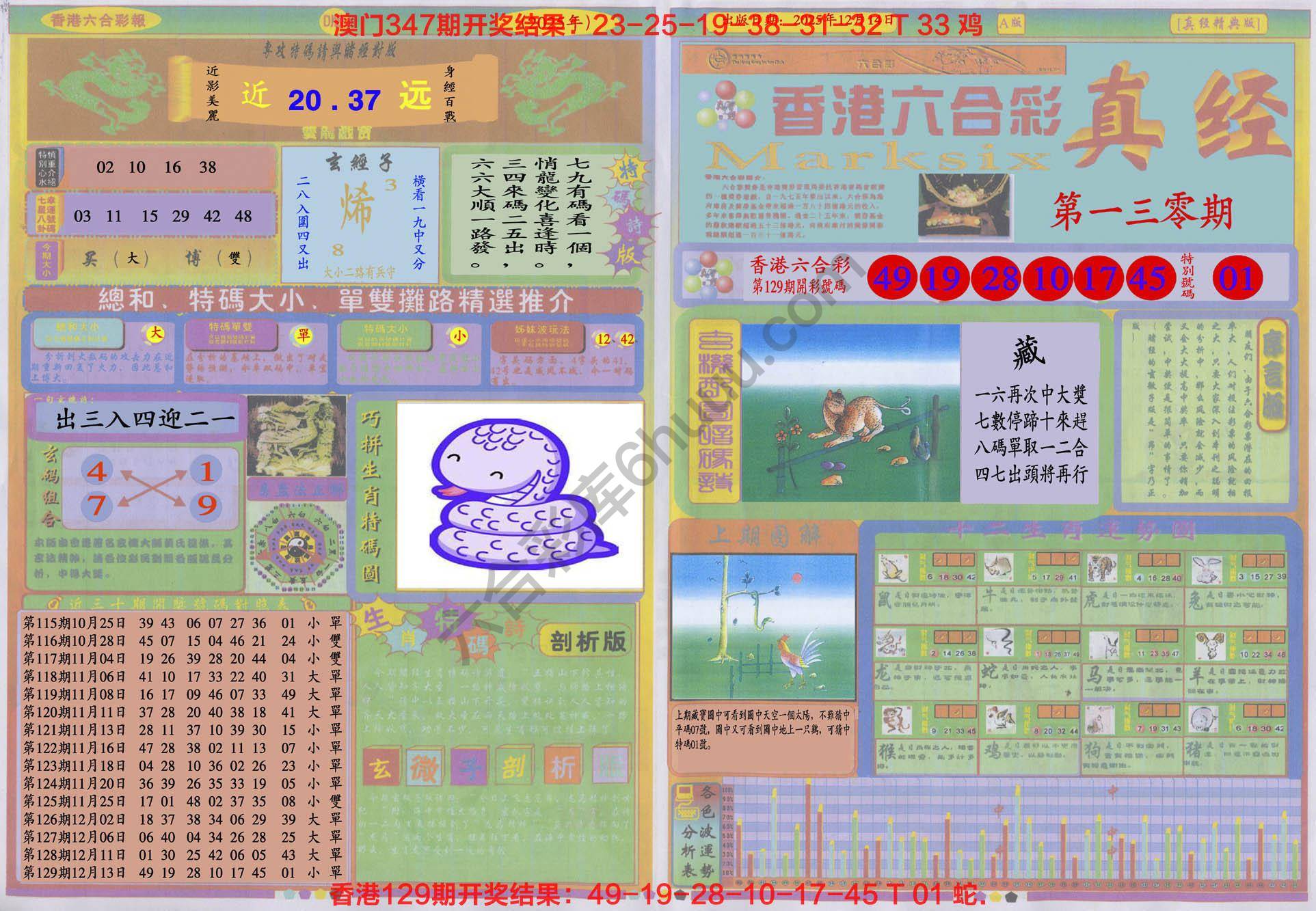 香港六合彩真经