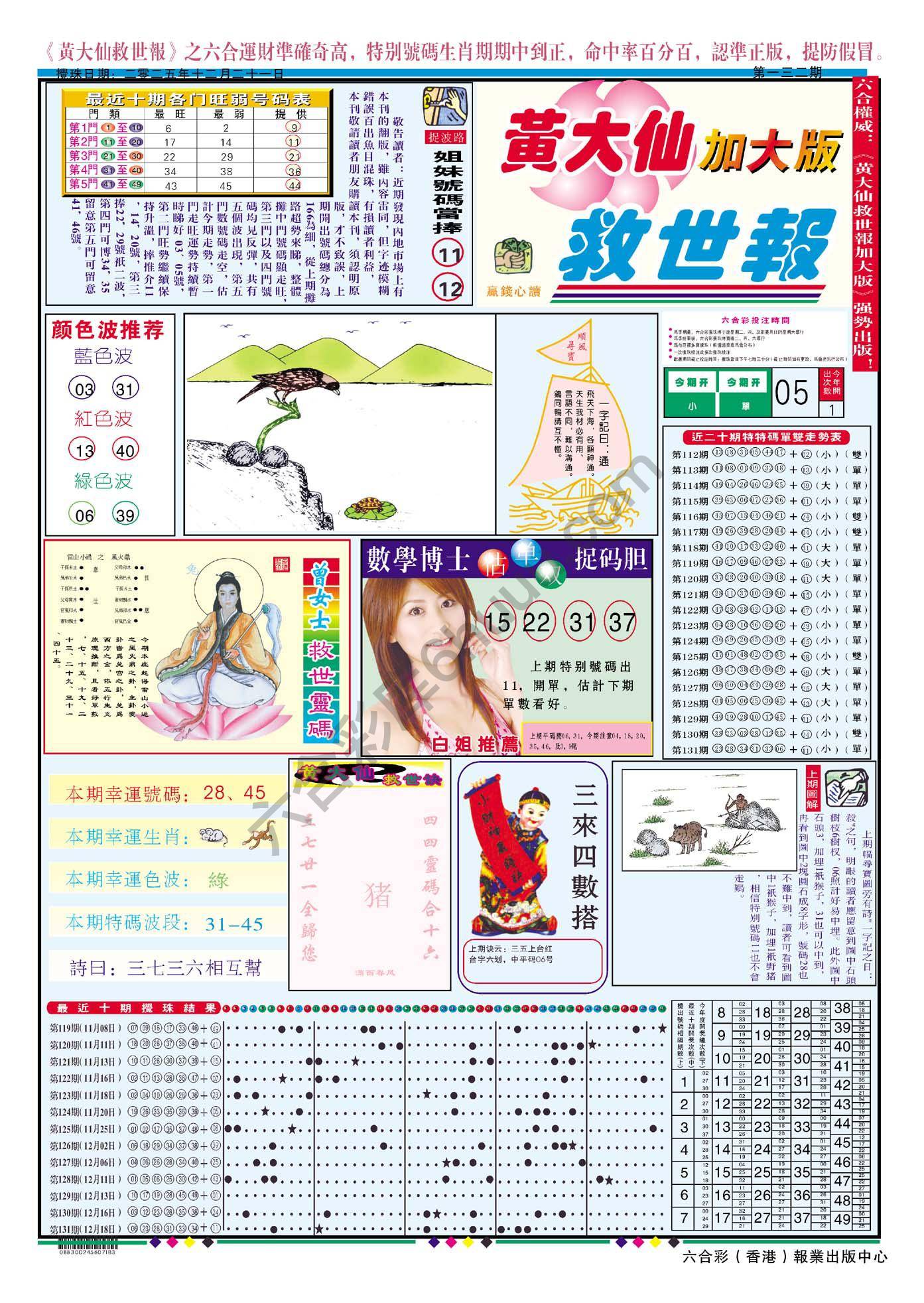 黄大仙救世报（加大版）