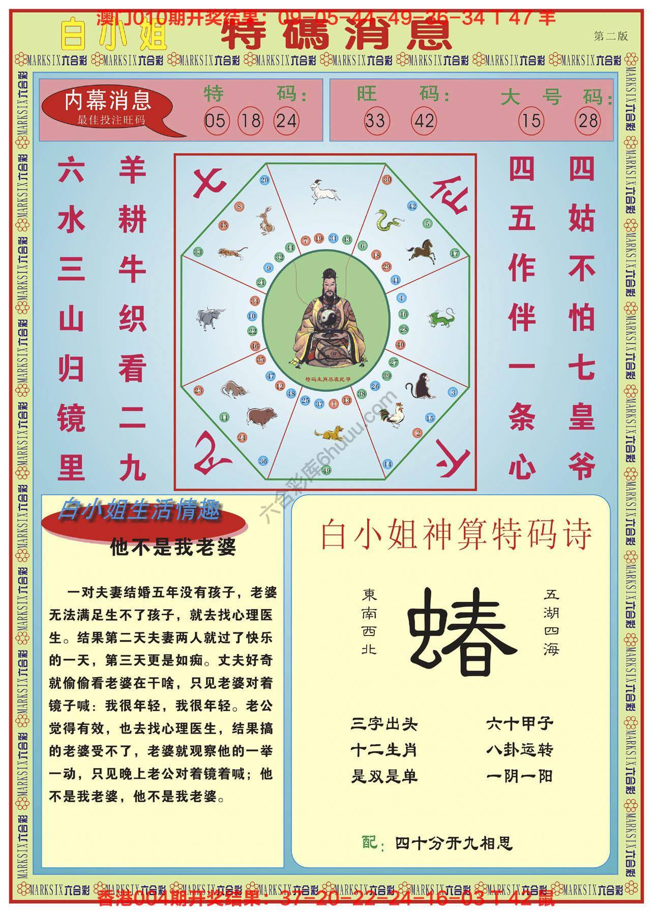 白小姐特码消息