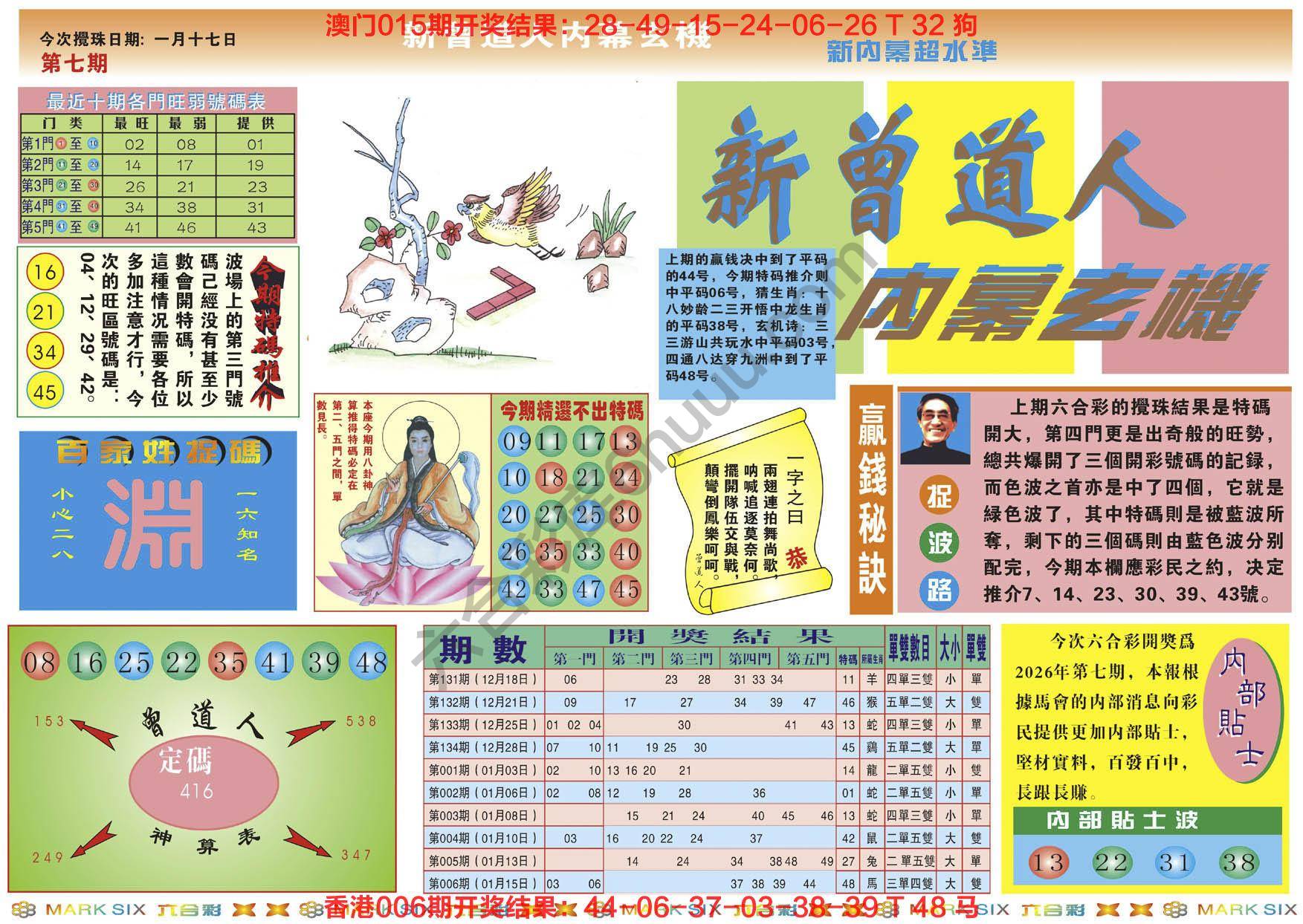 新曾道人内幕玄机