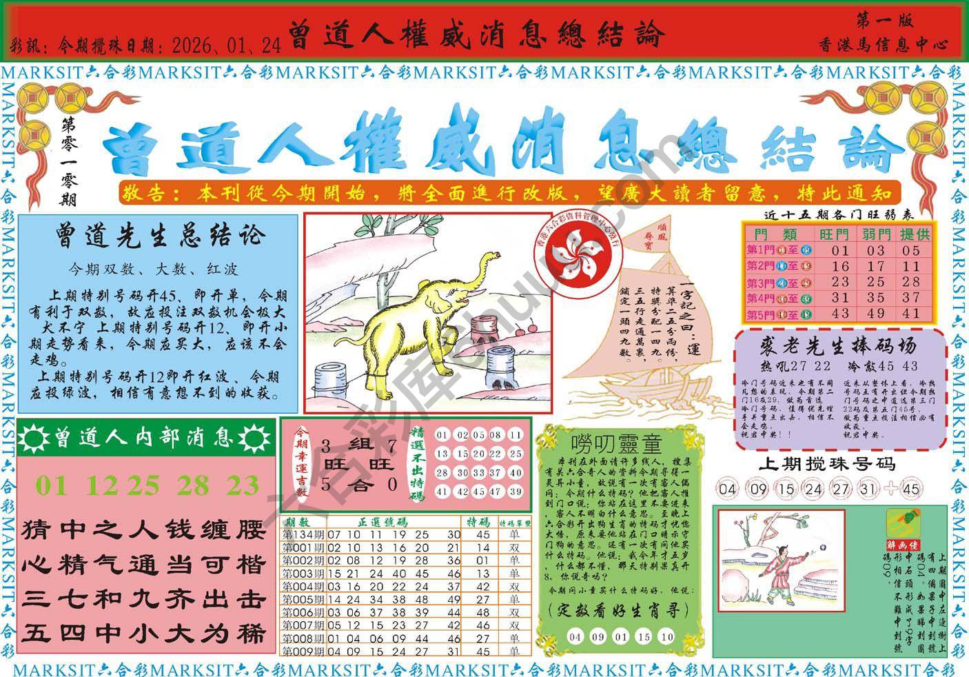 曾道人权威消息