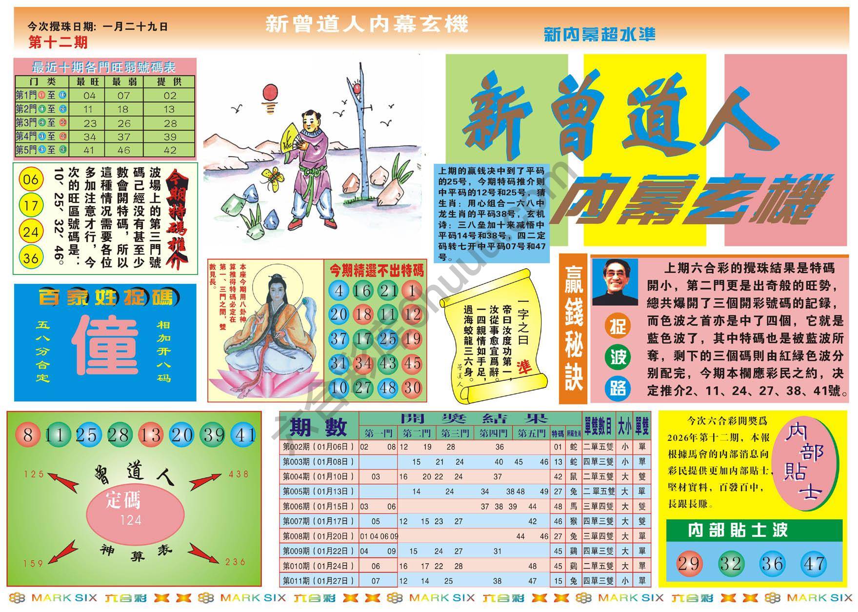 新曾道人内幕玄机