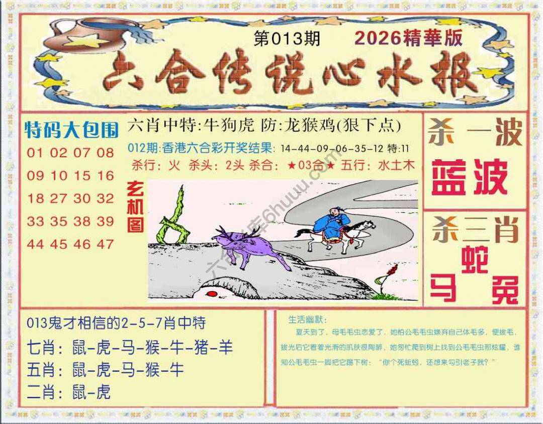 六合传说心水报