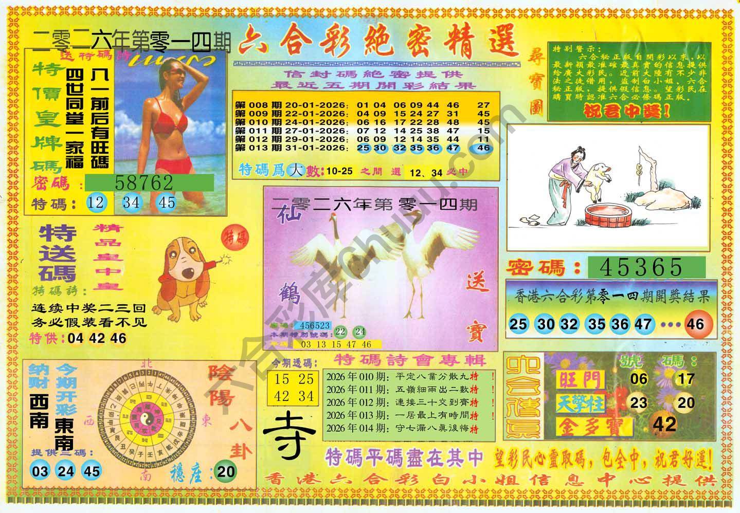 六合彩绝密精选