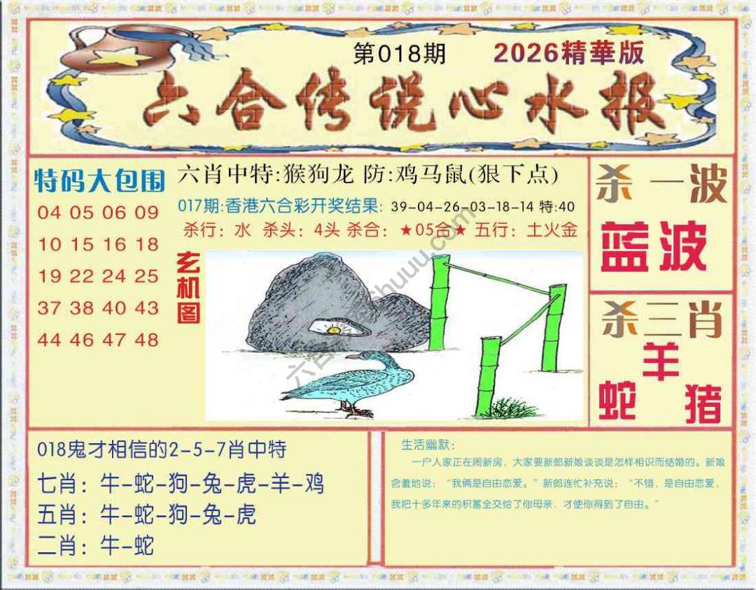 六合传说心水报