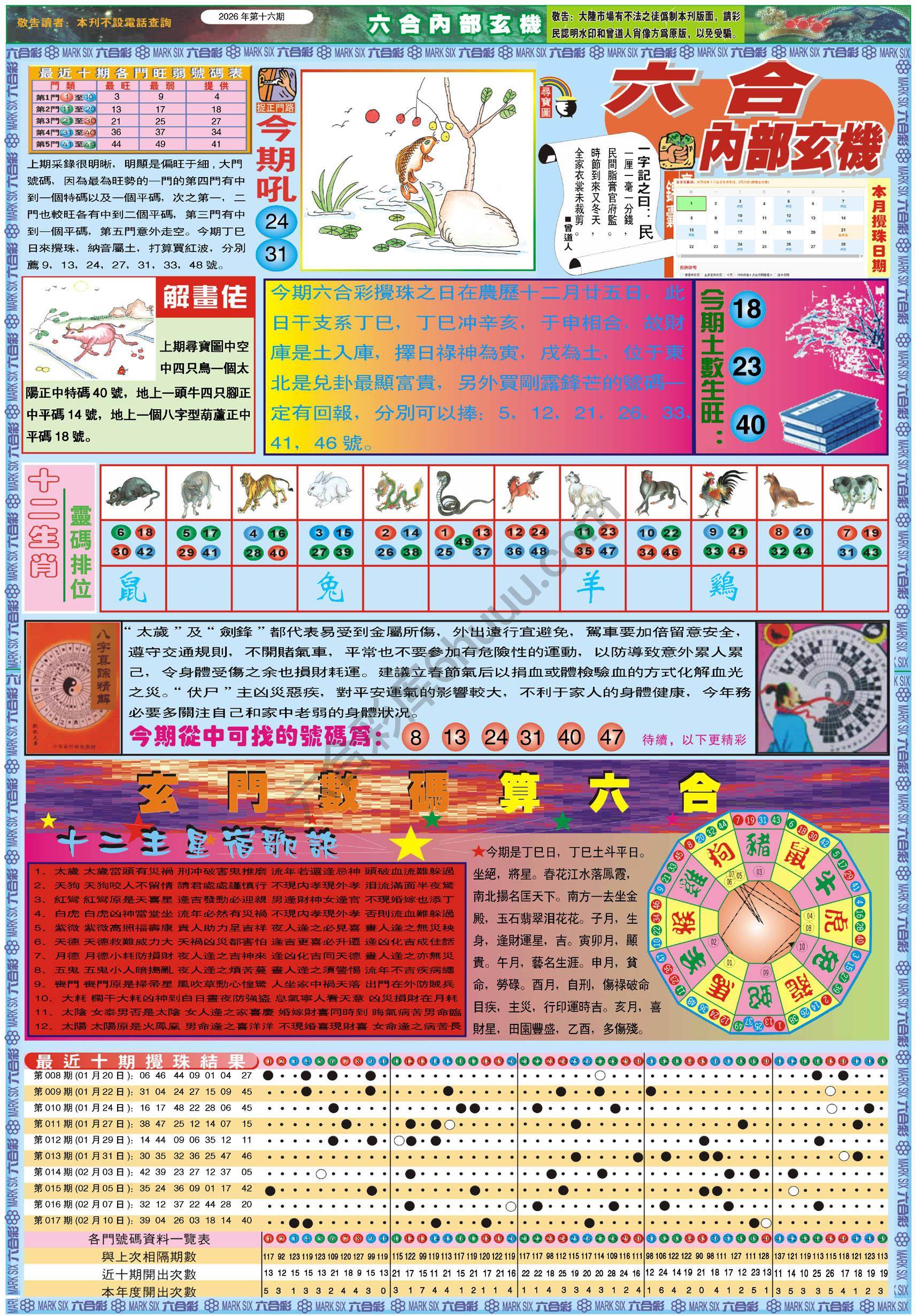 六合内部玄机港版