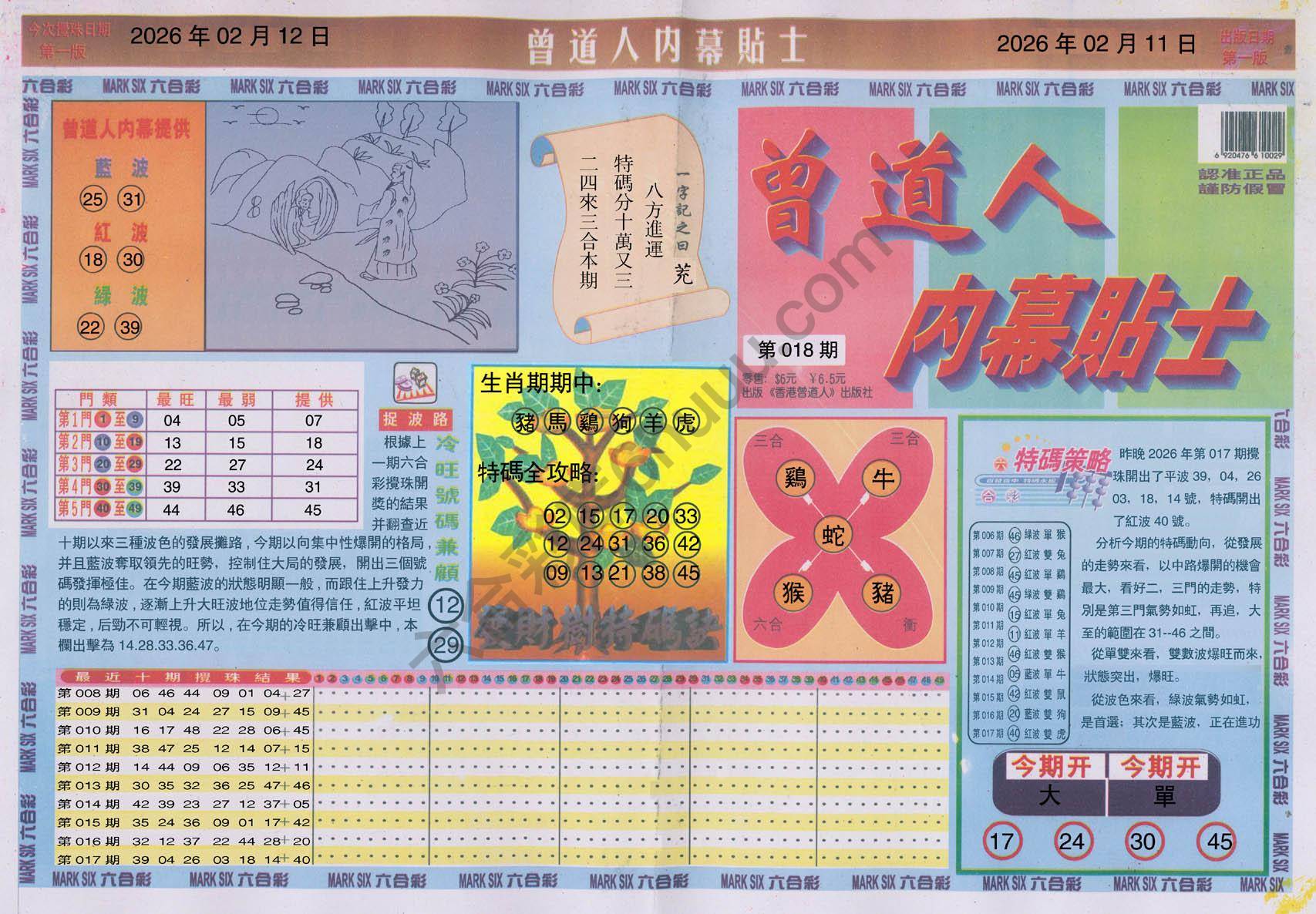 曾道人内幕贴士