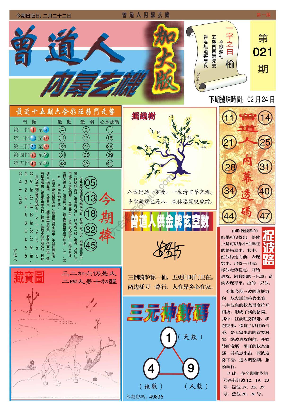 曾道人内幕玄机（加大版）