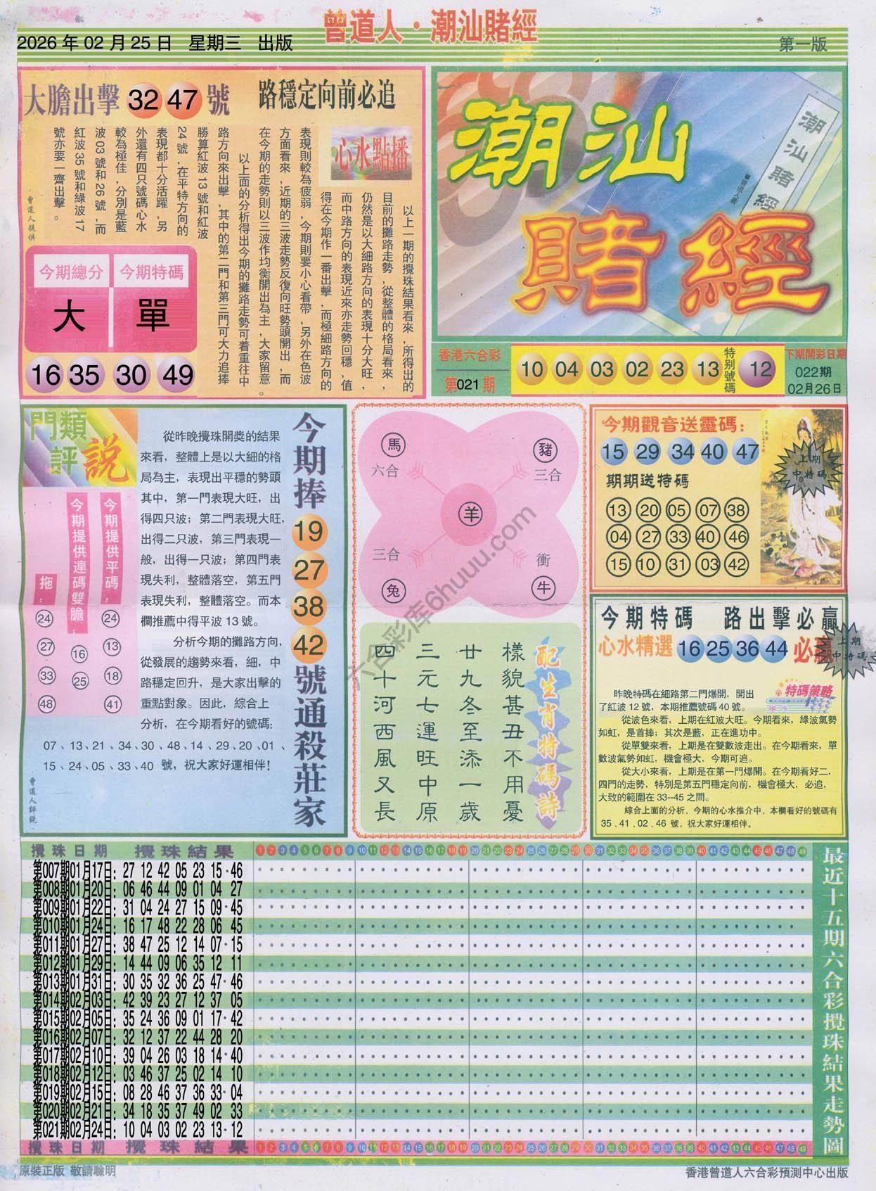 曾道人潮汕赌经