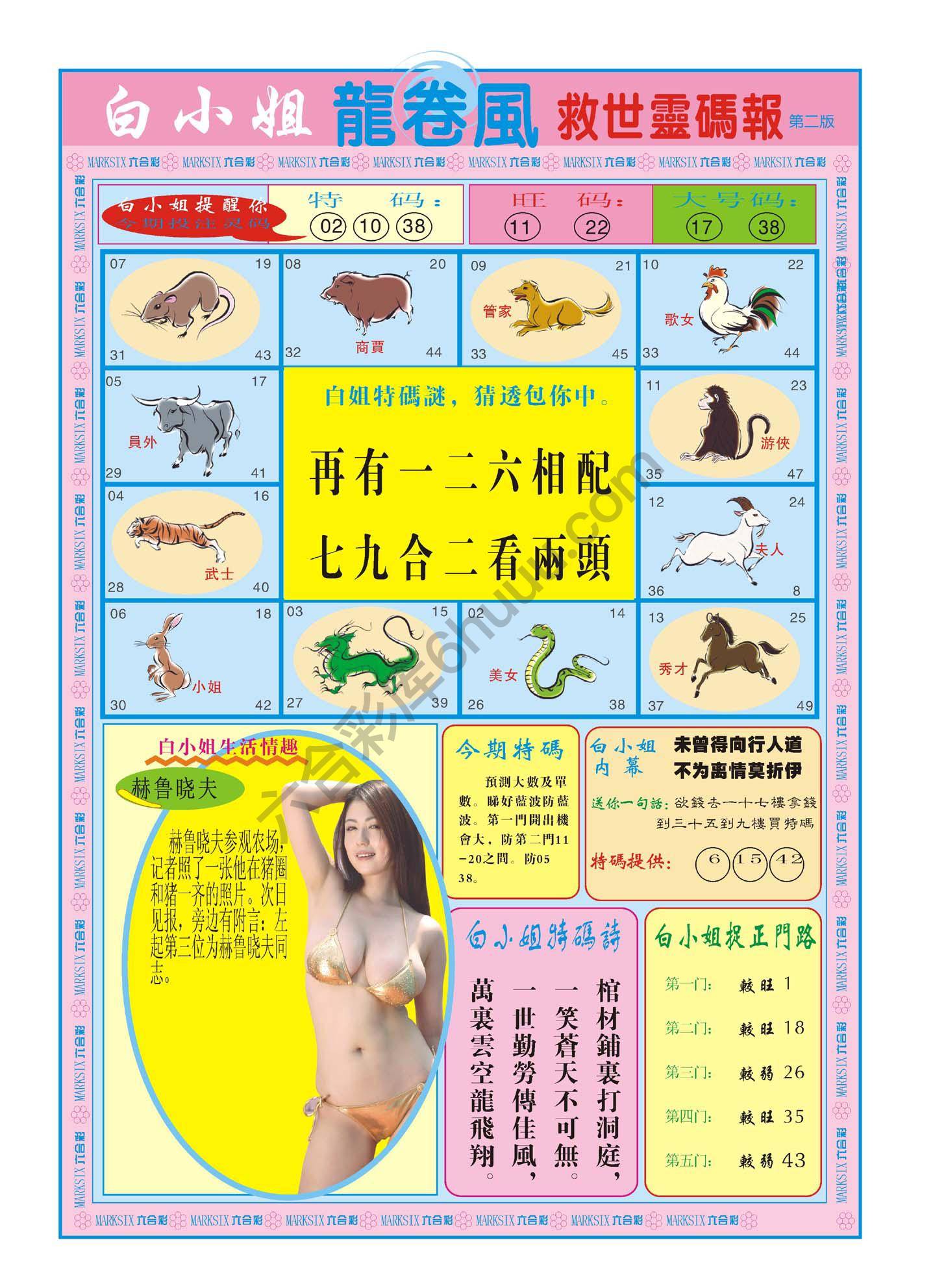 白小姐救世灵码报