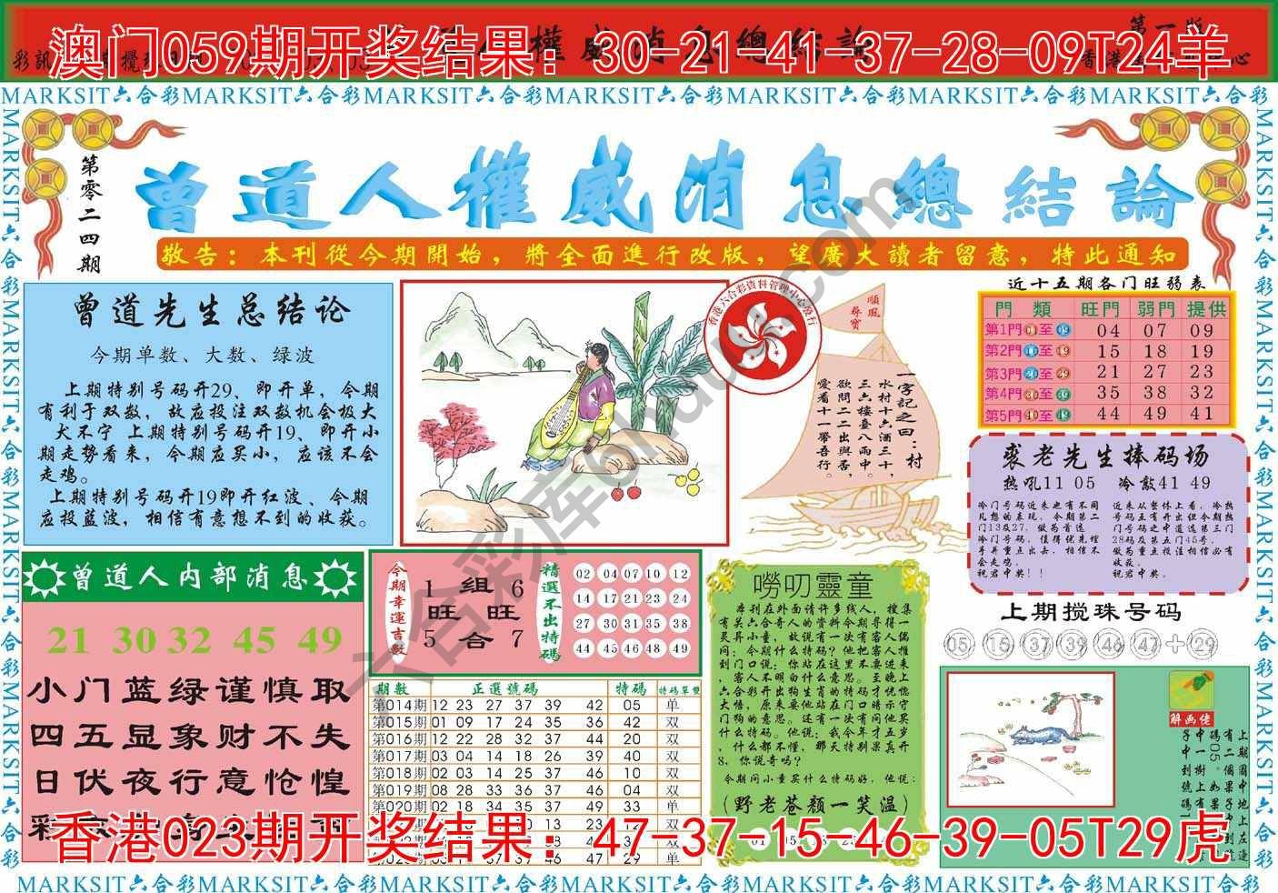 曾道人权威消息