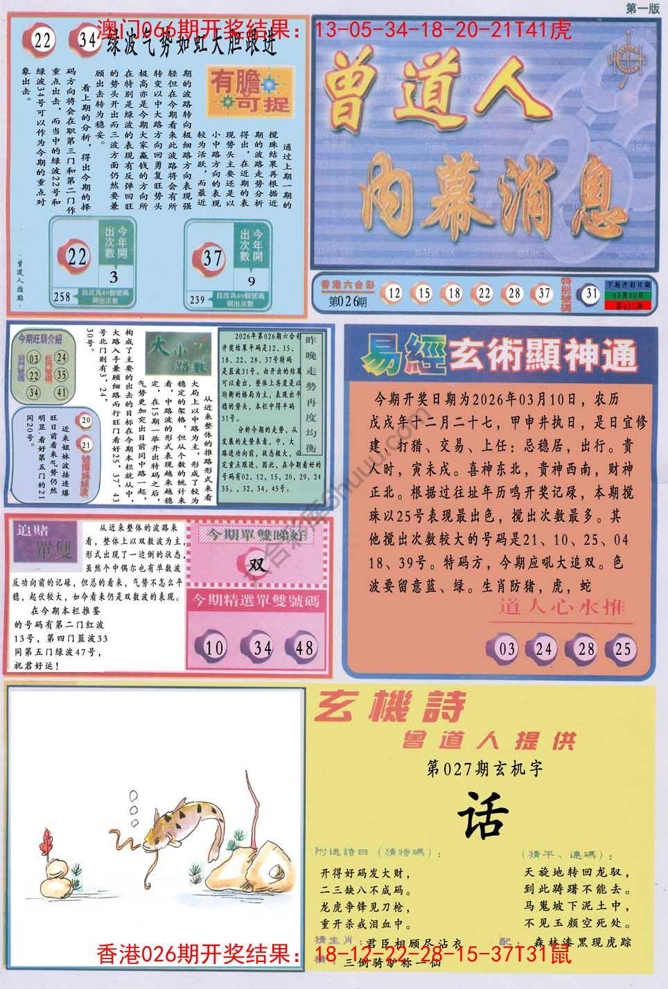 曾道人内幕消息