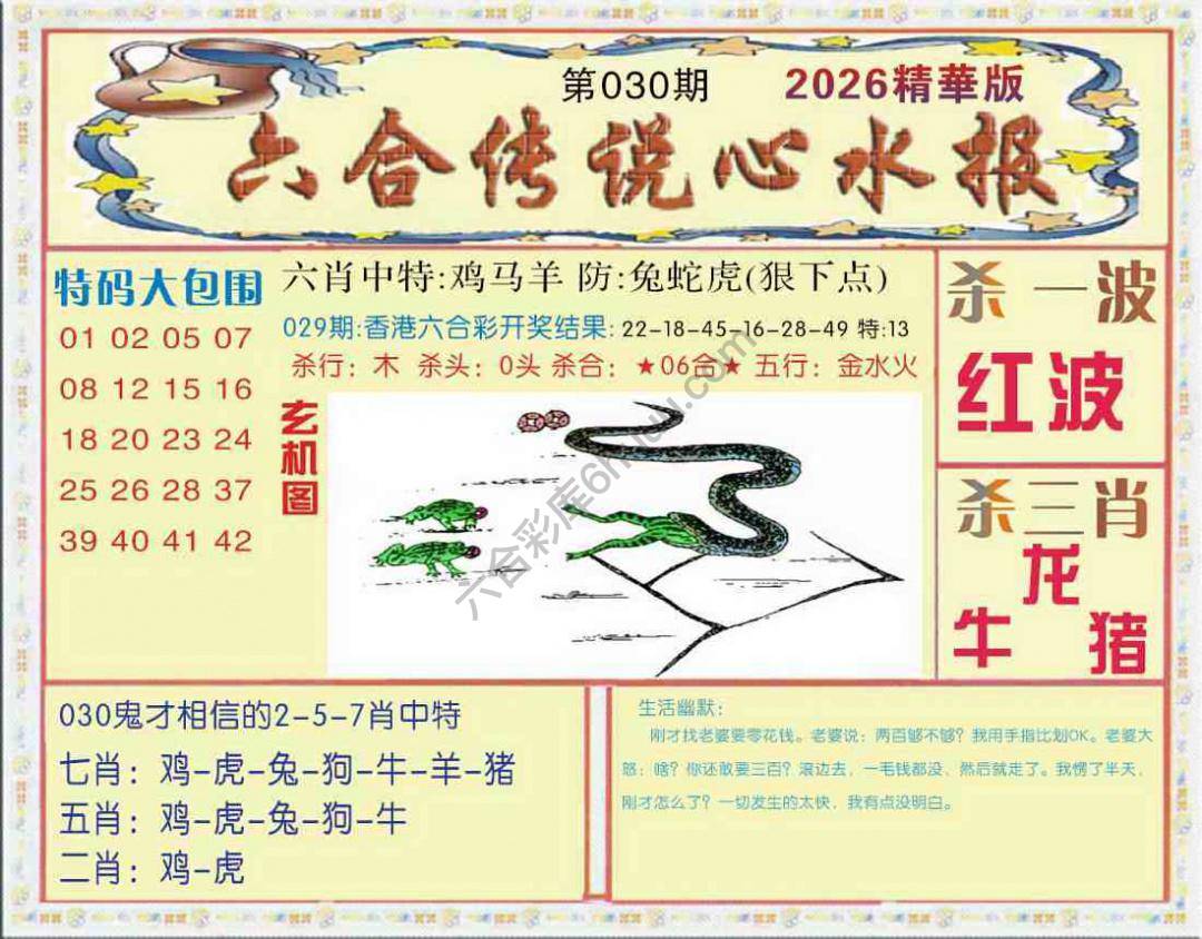 六合传说心水报