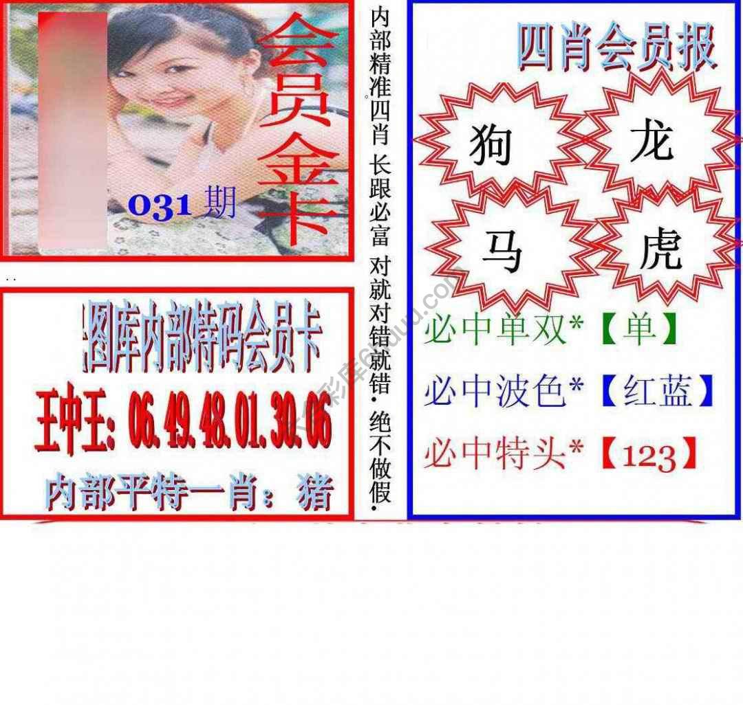 马经四肖会员报