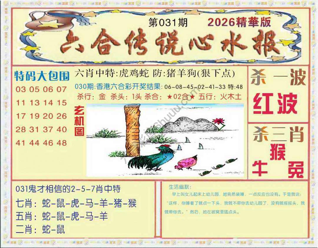 六合传说心水报