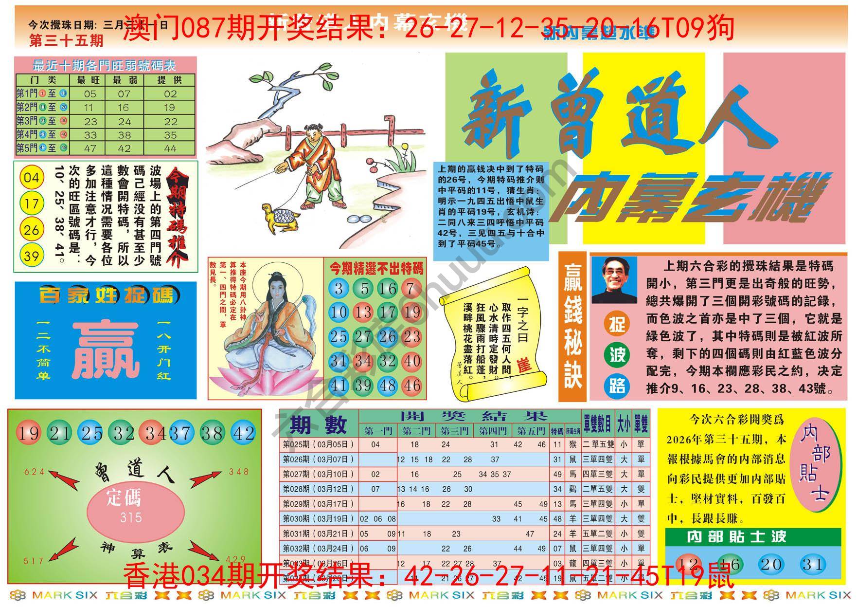 新曾道人内幕玄机