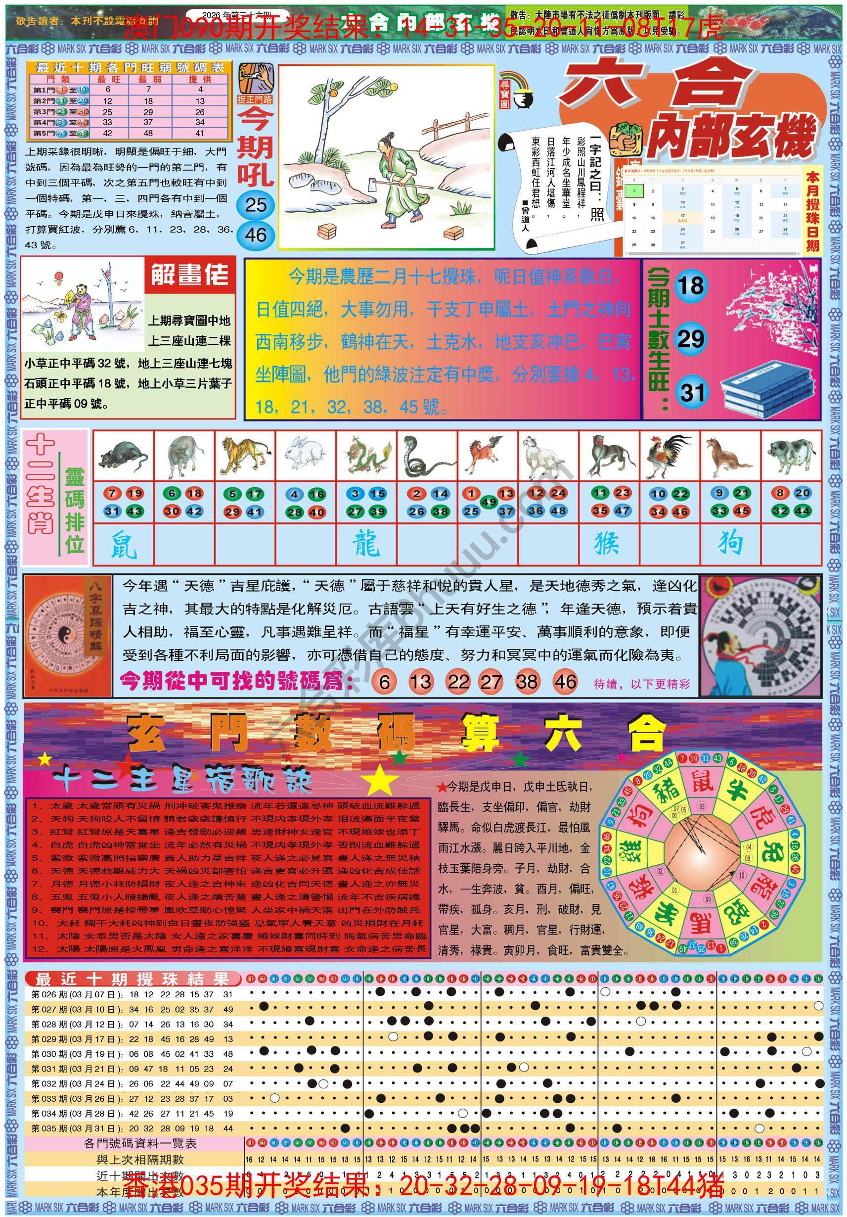 六合内部玄机港版