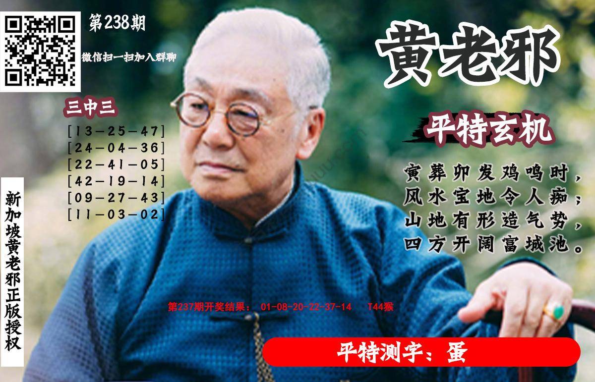 黄老邪正版平特