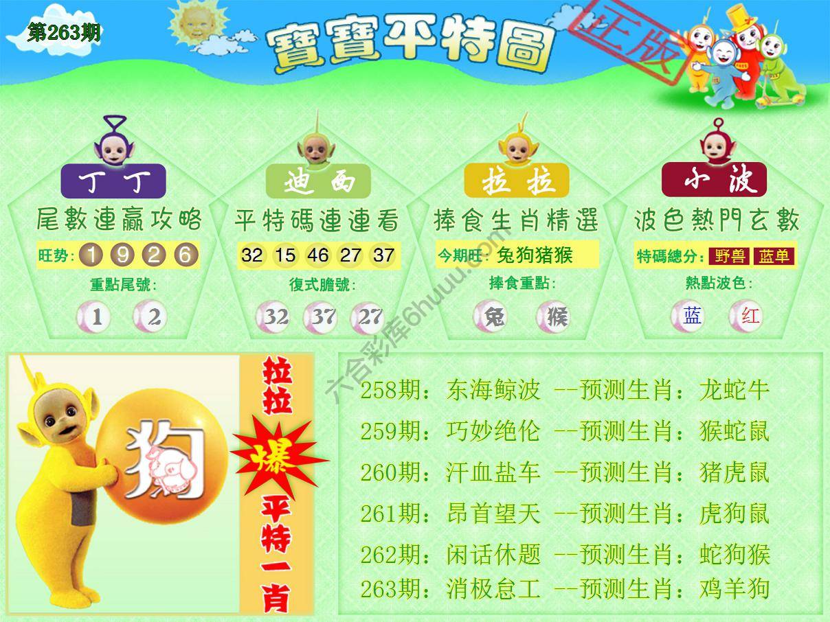 天线宝宝平特图