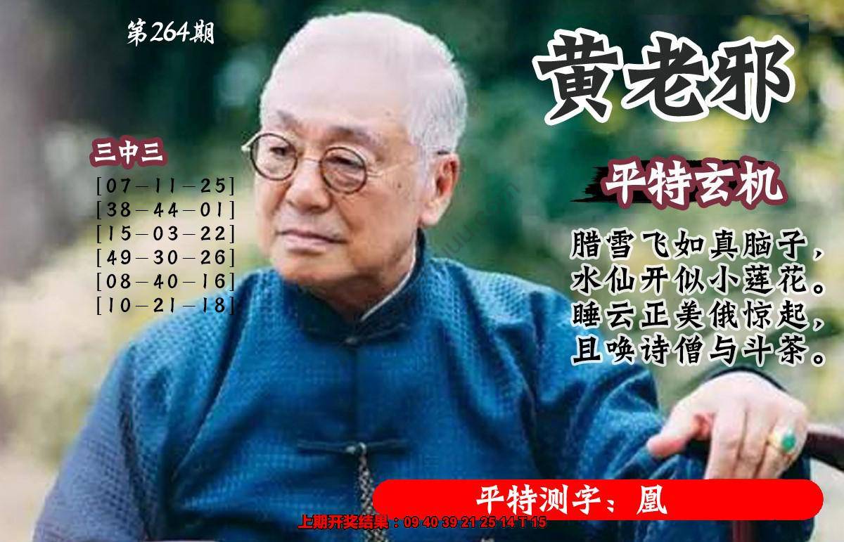 黄老邪正版平特