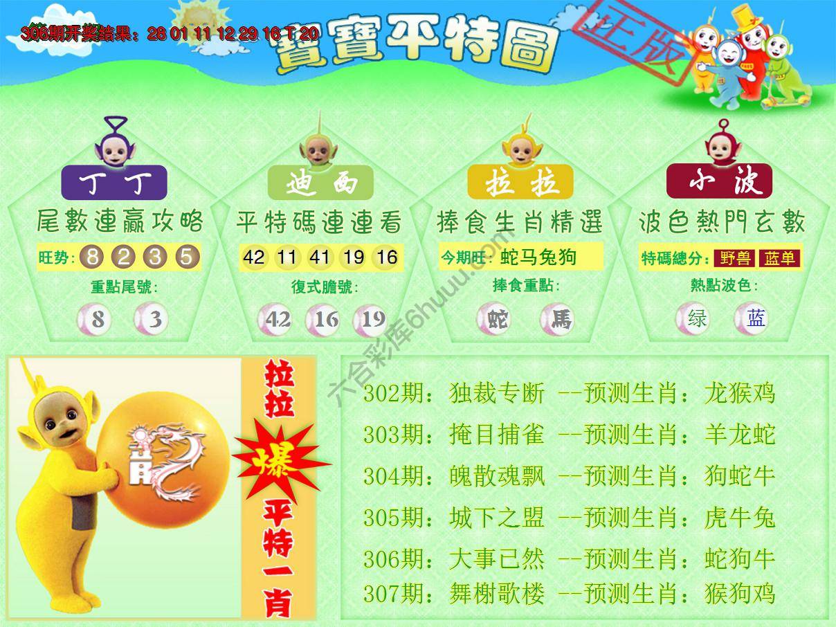 天线宝宝平特图