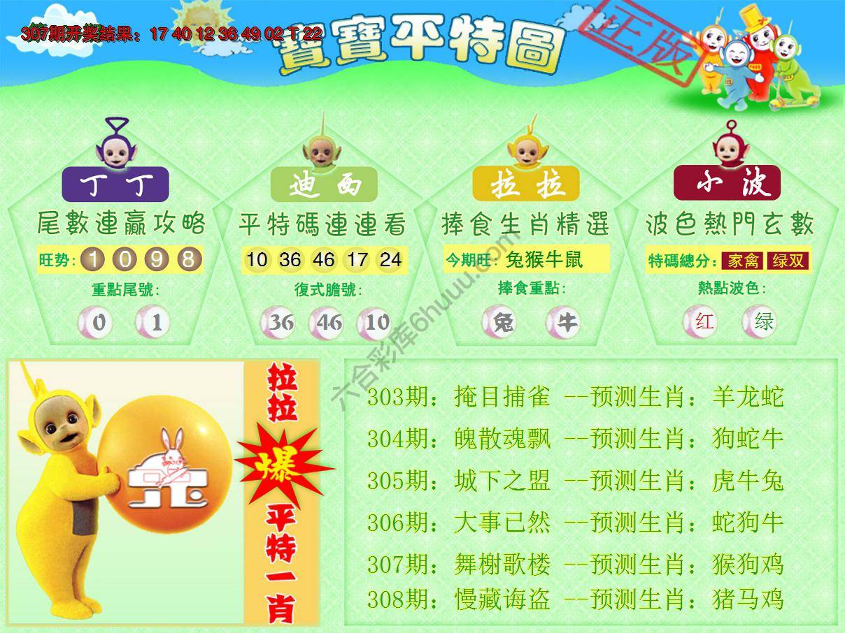 天线宝宝平特图