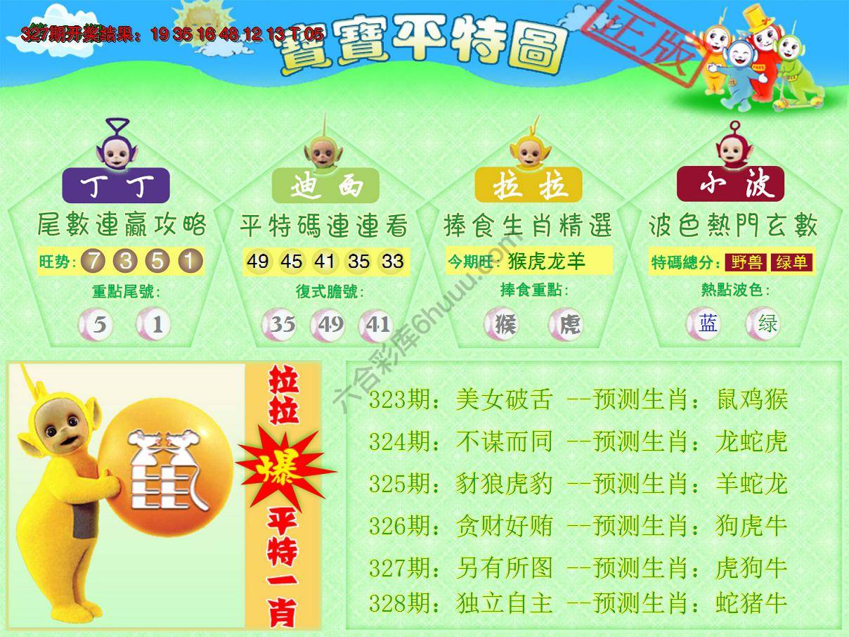 天线宝宝平特图