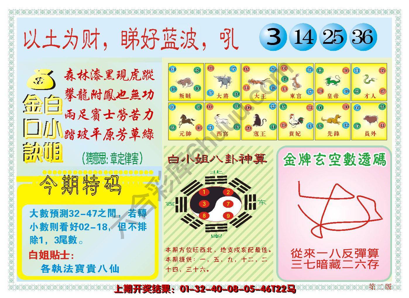 澳门白小姐金口诀