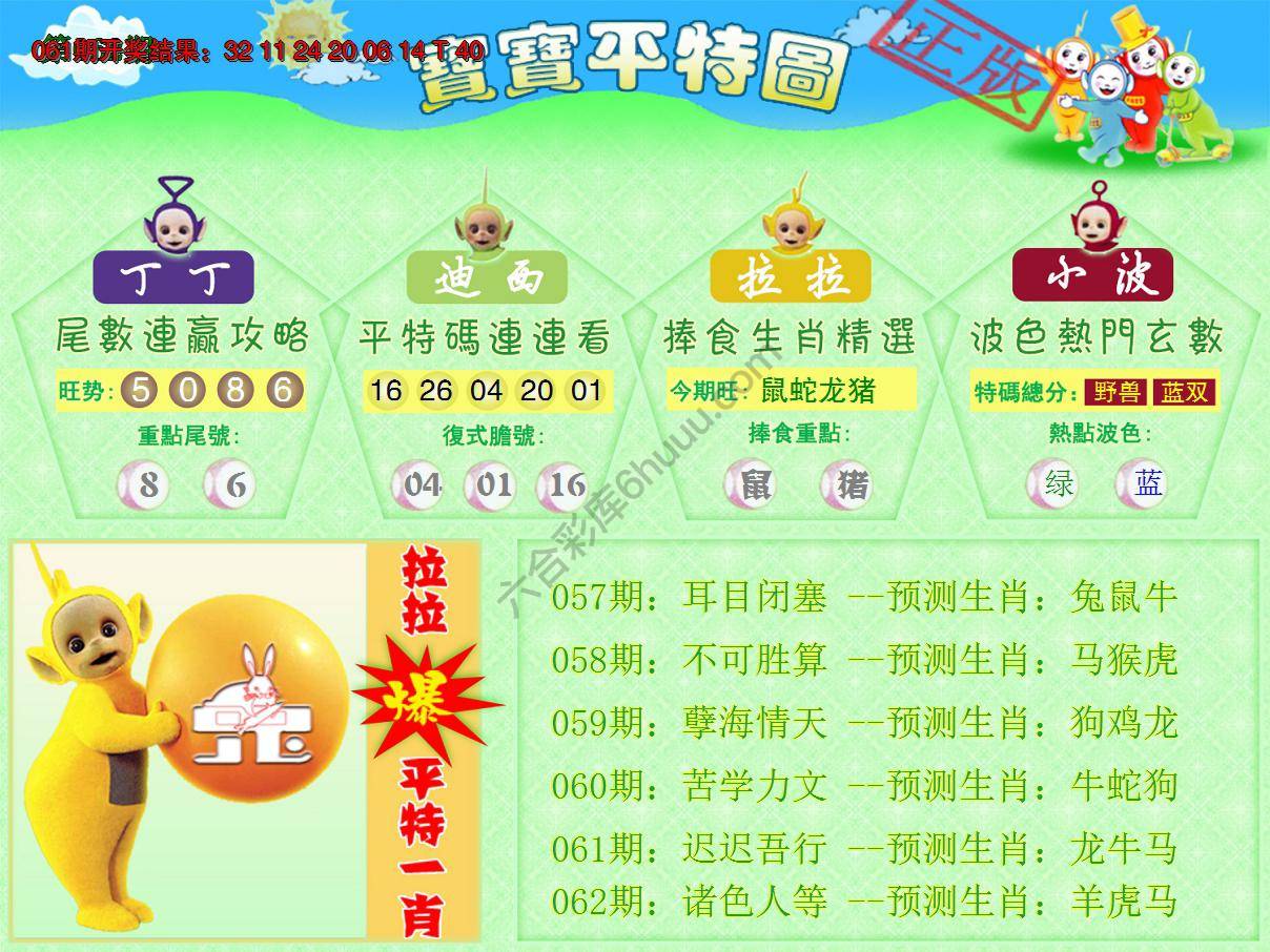 天线宝宝平特图