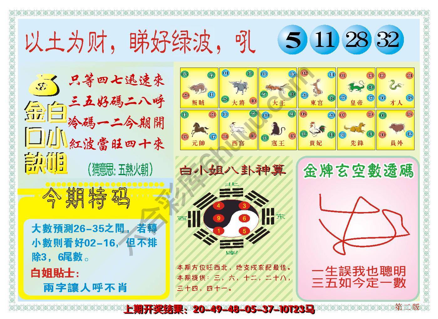 澳门白小姐金口诀