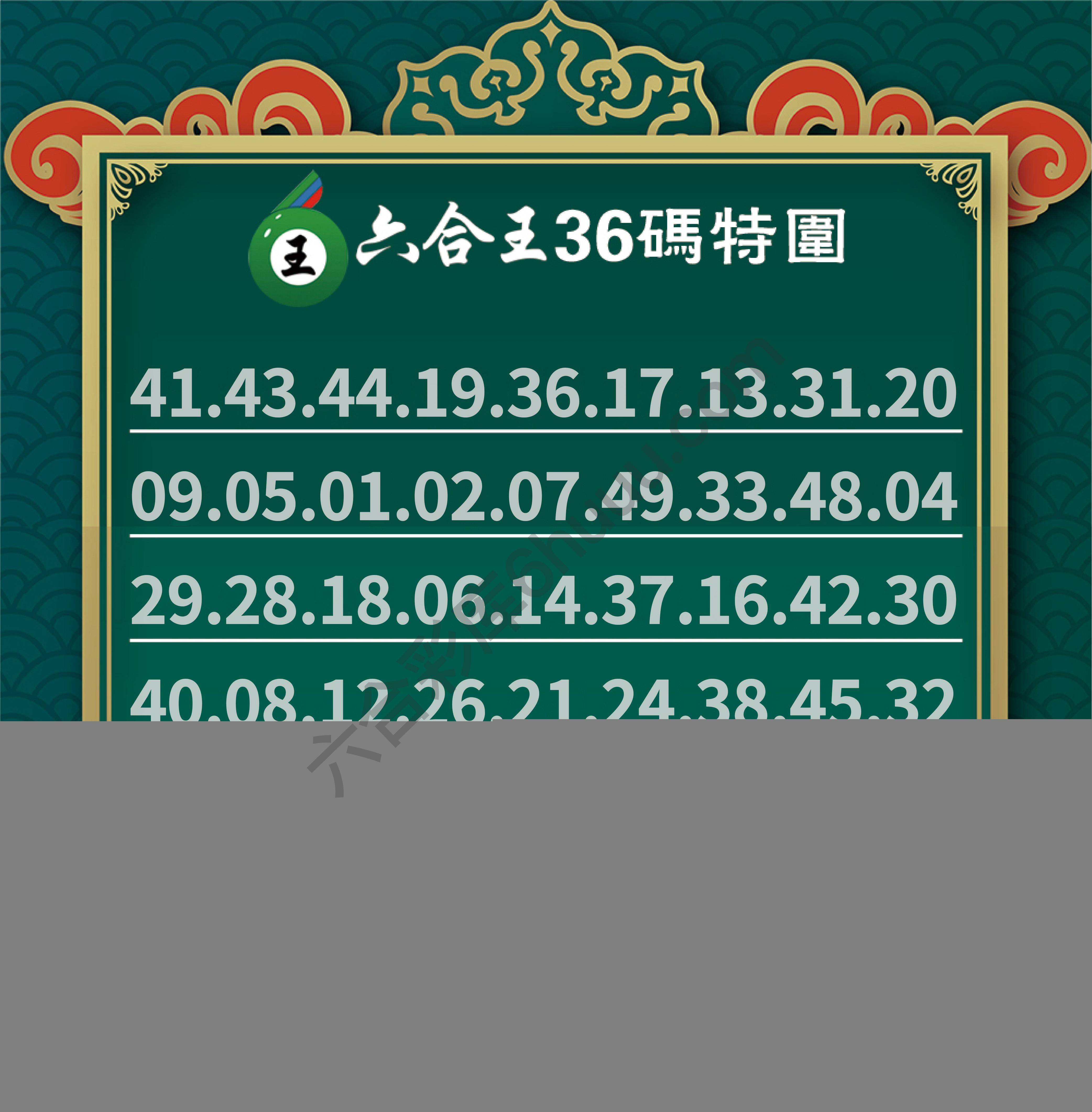 六合王三十六码特围