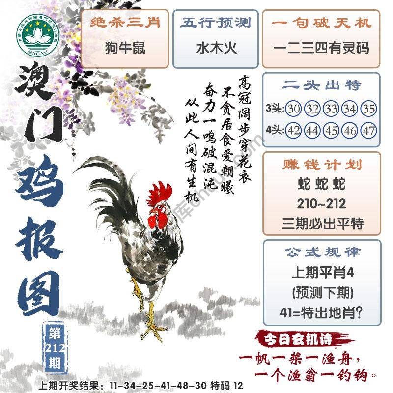 澳门鸡报图