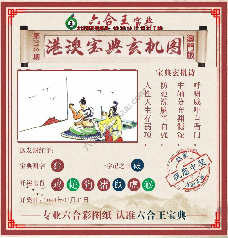 六合王港澳宝典玄机图