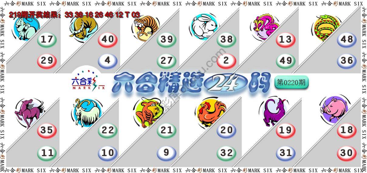六合精选24码