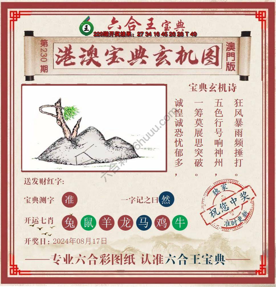 六合王港澳宝典玄机图