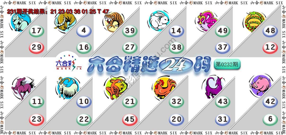 六合精选24码
