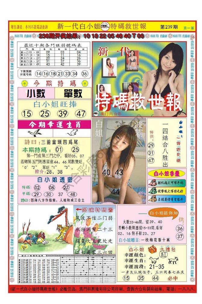 澳门特码救世报