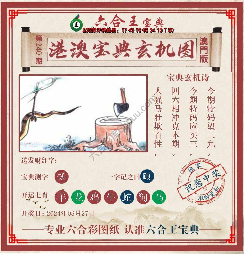 六合王港澳宝典玄机图