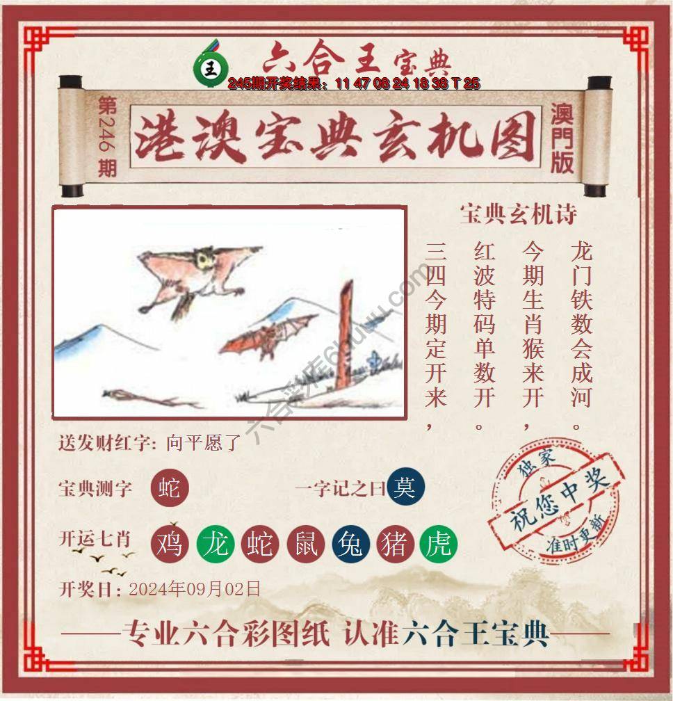 六合王港澳宝典玄机图