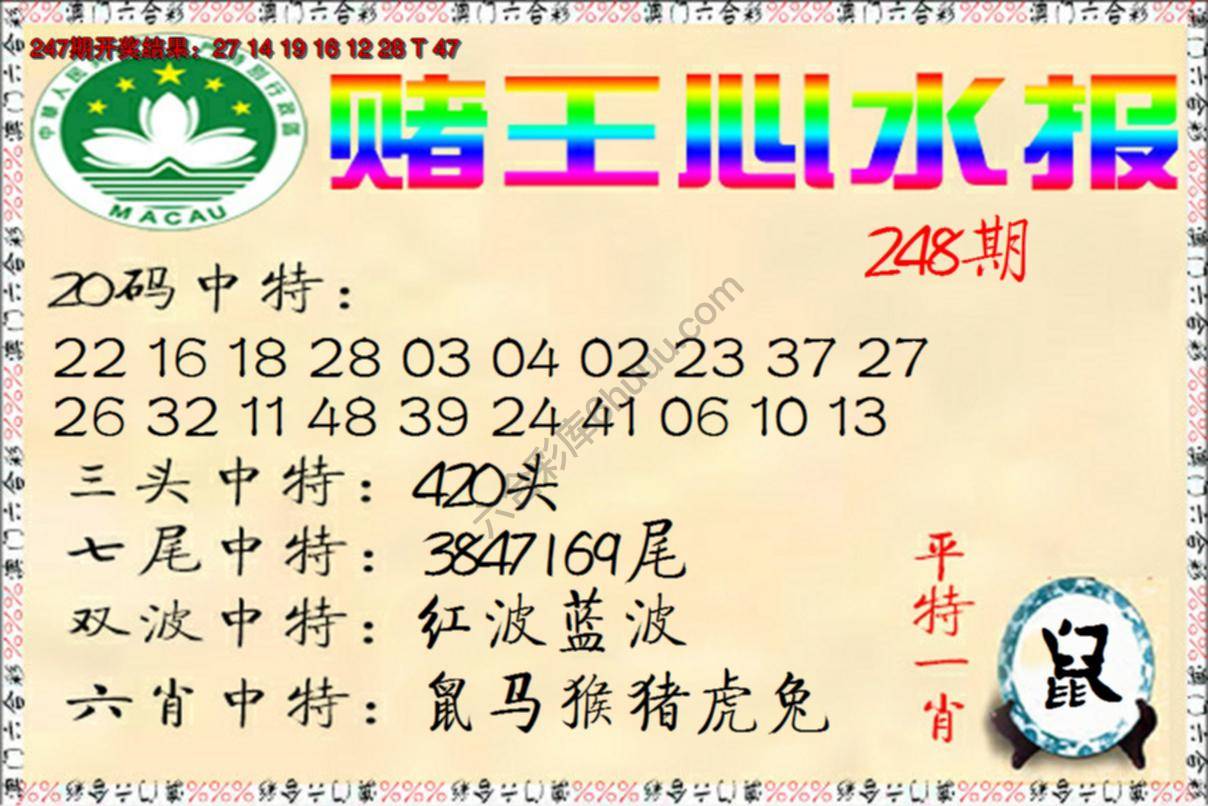 赌王心水报